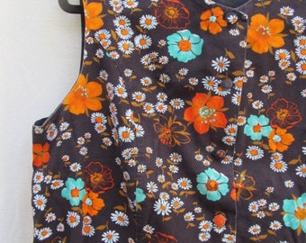 Sleeveless Floral 60's Dress