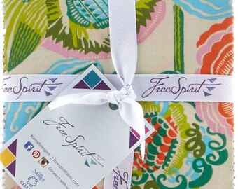 Amy Butler Bright Heart | Free Spirit | Quilt Fabric | Precut | Fabric Bundle | Layer Cake | 10" Squares | Quilting Cotton | Quilting Fabric