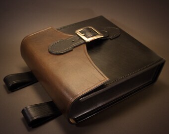 Handmade leather belt bag, handmade leather pouch, utility pouch