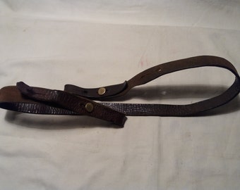 Vintage Leather Belt for Hunting Rifle
