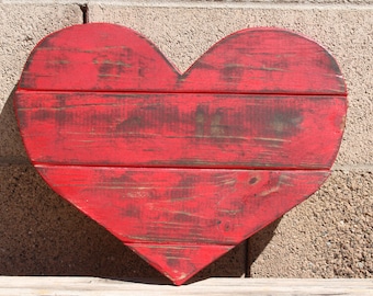 Hanging Wooden Heart