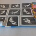 Mermaid girls tattoos stencil glitter set including 5 glitter colors + glue Fund raising