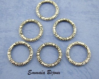 10 rings in silver 14 mm