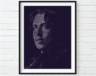 Typographic Oscar Wilde Print