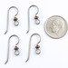TierraCast Earwires-GREY NIOBIUM + Gold & Brass Oxide Beads (4 Pieces)