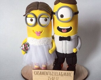 Minion wedding cake topper wedding