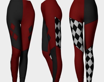Harlequin Leggings (harley quinn inspired)