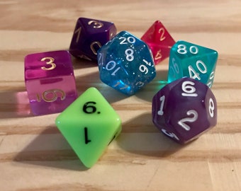 Polyhedral D&D Tabletop RPG Dice Set - Goodberry