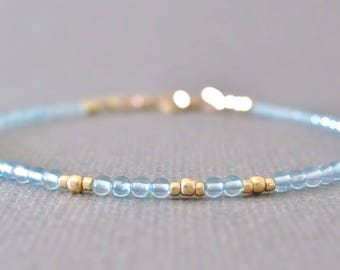 Apatite Bracelet/ Delicate Apatite Bracelet/ Apatite Layering Bracelet/ Apatite Beaded Bracelet/ Apatite Bead Bracelet/ Apatite Beads