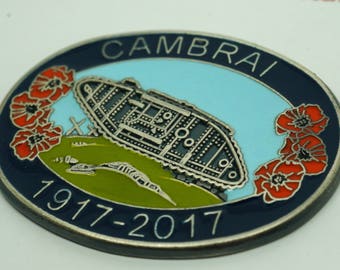 WW1 1917-2017 Battle Of Cambrai Enamel Badge