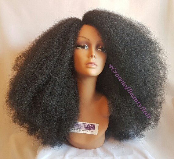 Items similar to Synthetic Afro Kinky Wig, Synthetic Afro Wig