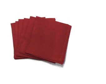 Red Napkins, Cloth Napkins, Cotton Napkins, Dinner Napkins, Table Napkins, Reusable Napkins, Fabric Napkins, Custom Napkins, Napkins