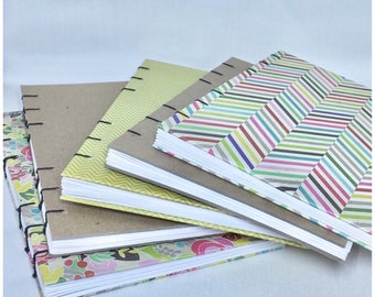 Blank Coptic Bound Journal with Decorated Cover