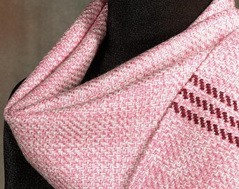 Handwoven merino wool winter scarf