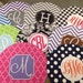 Custom Monogram Mouse Pad Personalized Design Your Own Mousepad with Patterned Geometric Background Designs