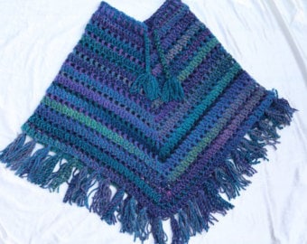 Girls Tweed Poncho Pattern