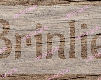 YOUR NAME - CUSTOM - Brinlie Font - 10"x5" - Re-usable stencil