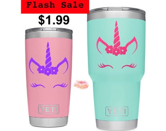 Unicorn-Yeti Decal-Unicorn Decal-Yeti Tumbler Decal-Yeti Rambler Decal-Yeti Cup Decal-Unicorn Sticker-Yeti Decal for Women-Birthday Party