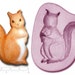 SQUIRREL Craft Sugarcraft Fimo Sculpey Silicone Rubber Mould