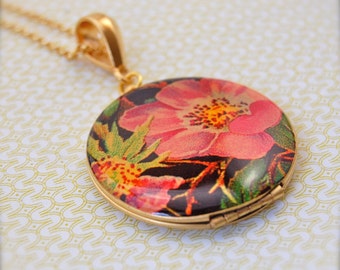 The Retro Floral Locket - Vintage