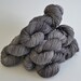 Hand dyed yarn pick your base - Graphite - sw merino cashmere nylon fingering dk worsted