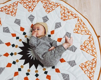Boho Baby play mat, baby changing mat, play mat, boho baby round play mat, tummy time rug, play rug, baby shower gift, boho nursery