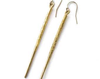 Sterling Silver (Hill Tribe Silver) Stick Earring