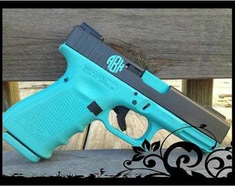Set of 4 - Personalized Monograms for Gun - Pistol or Revolver