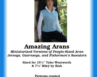 Amazing Arans PDF pattern book for Tyler Wentworth & Riley Kish