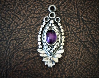 Sterling Silver and Amethyst Pendant from Thailand