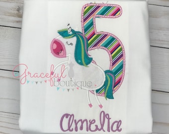 Unicorn Alphabet and Number Set Birthday