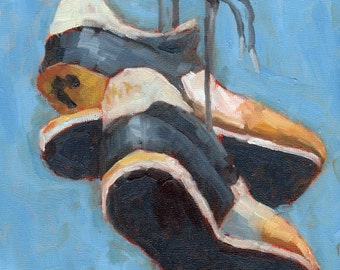 Cityscape Painting, Oil Painting, Impressionistic, Shoes Painting