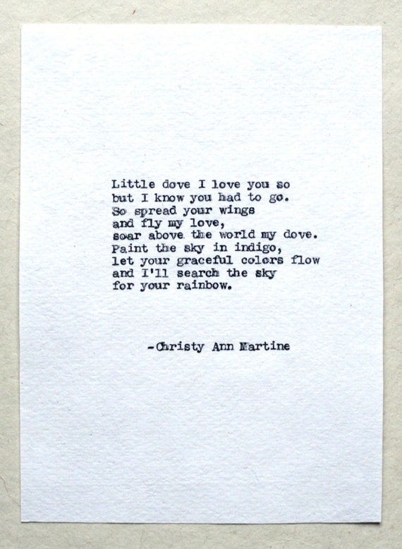 Infant Loss Gifts - Sympathy Gift - Loss of Baby - Little Dove Comforting Grief Poem