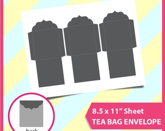 Printable tea bag | Etsy