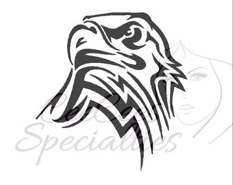 Eagles Head Stencil