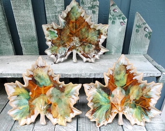 Anna Van Briggle Leaf Plates