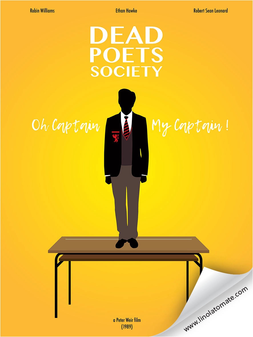 DEAD POETS SOCIETY, minimalist movie poster