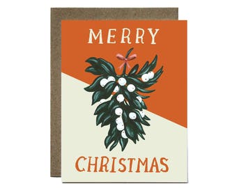Merry Christmas Mistletoe Card