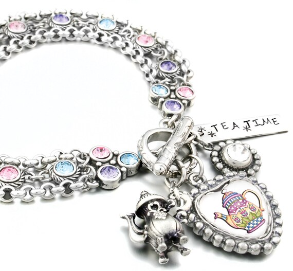 Tea Jewelry Teapot Bracelet Teacup Jewelry Tea Bracelet