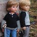 Boys Rock, PDF Doll Clothes a Henley Trendy Sweater designed to fit both American Boy & Slim boy dolls by Debonair Designs