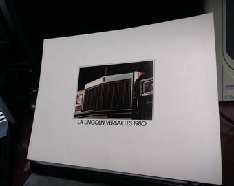 Original 1980 Lincoln Versailles Sales Brochure 80