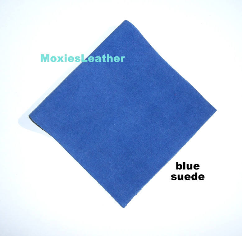 suede leather polish blue