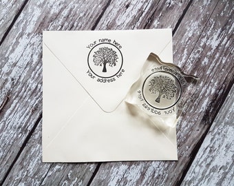 Custom address stamp tree, return address stamp, envelope stamp