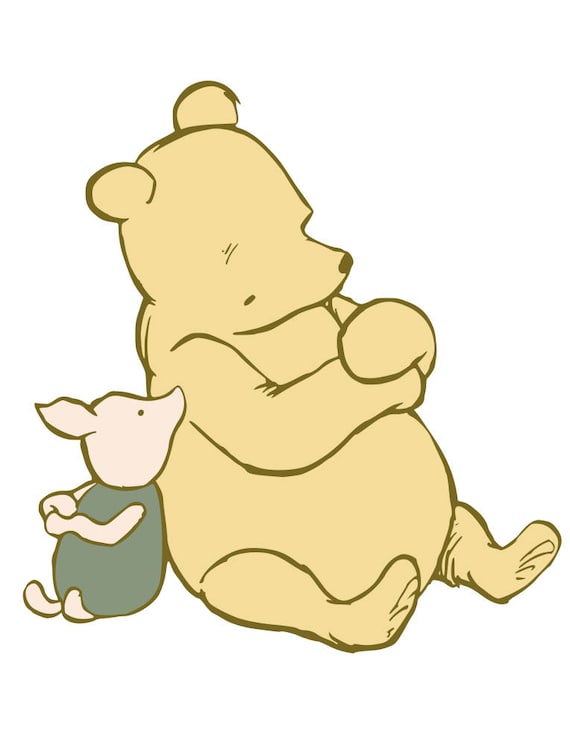 Download Classic Winnie the Pooh and Piglet - svg, pdf, png files ...