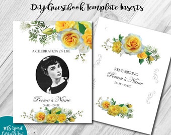 funeral guest book template