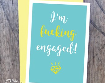 I'm engaged! - Greeting card for that exciting engagement
