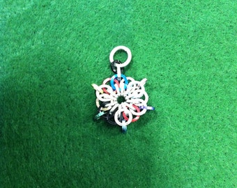 chainmaille starburst pendent