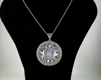 Silver Mosaic pendant