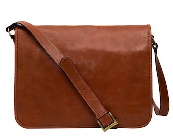 DEVIN Italian messenger bag, messenger bag women, messenger bag men, vintage messenger bag, leather messenger bag, laptop bag, shoulder bag