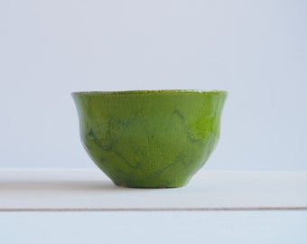 Small ceramic bowl, green ceramic bowl, decorative ceramic bowl, handmade ceramic, handmade pottery, home decor